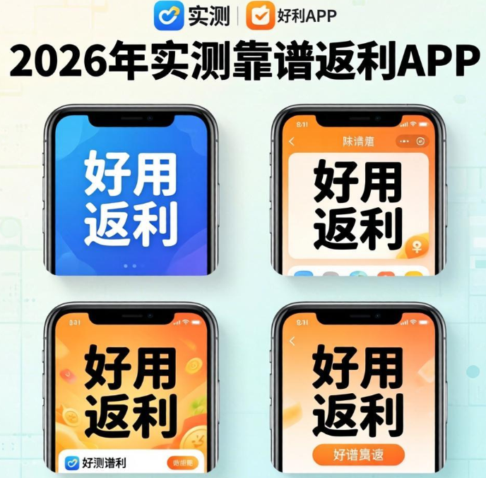2026实测靠谱返利APP推荐，这四款都相当好用