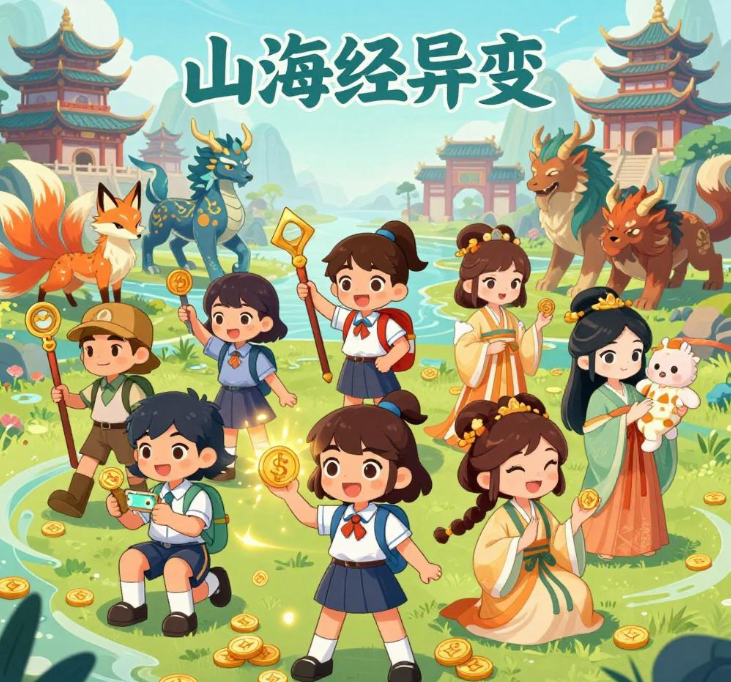 学生党宝妈玩什么微信小游戏赚钱？这款山海经异变非常不错