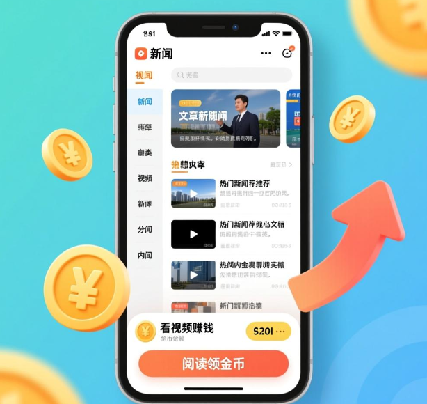 看新闻资讯文章视频都能赚钱的app，快下载这四款软件吧