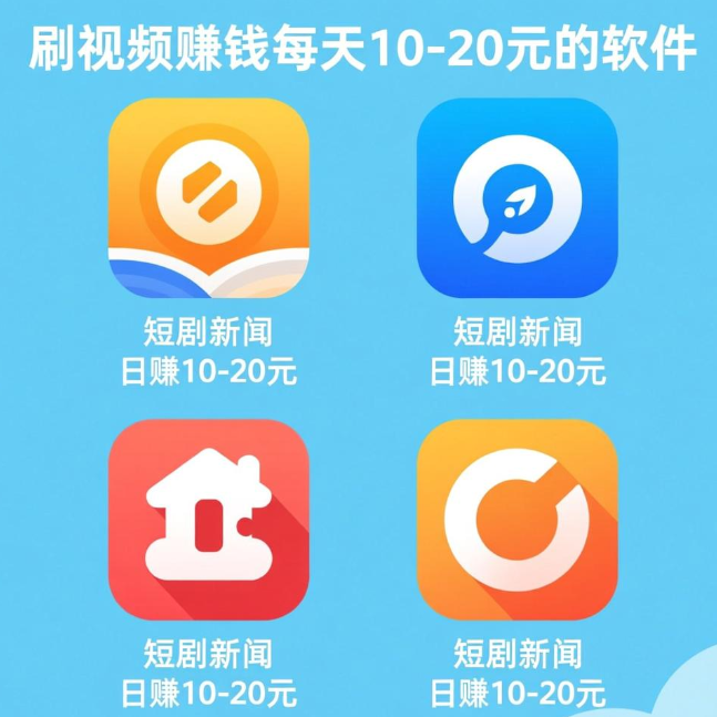 刷视频赚钱每天10-20元的软件,分享四款刷短剧新闻赚钱的app 刷视频赚钱每天10-20元的软件,分享四款刷短剧新闻赚钱的app