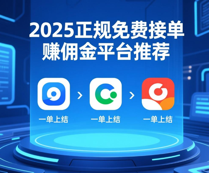 副业免费正规的接单赚佣金平台有哪些?分享三个一单一结的正规app 副业免费正规的接单赚佣金平台有哪些?分享三个一单一结的正规app