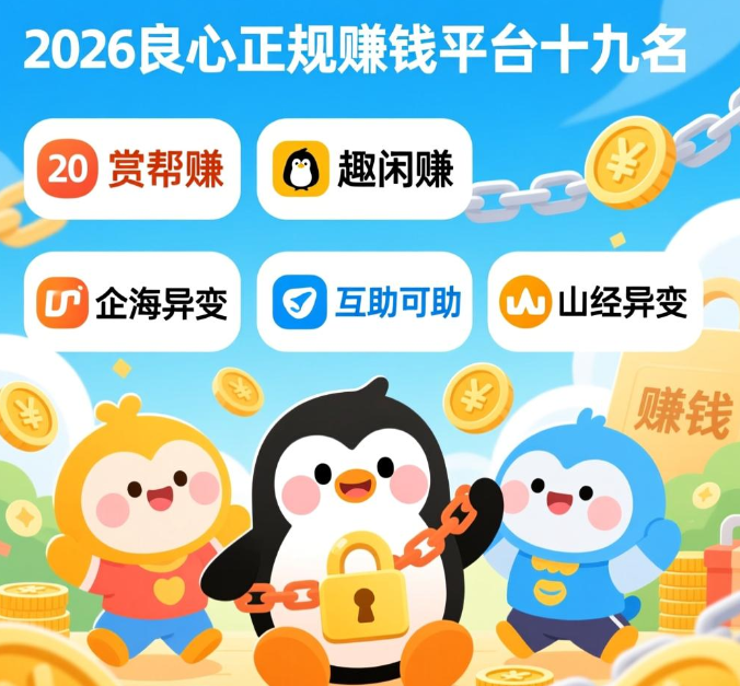 真正良心被官方认可的赚钱软件,2026最靠谱正规的app分享 真正良心被官方认可的赚钱软件,2026最靠谱正规的app分享