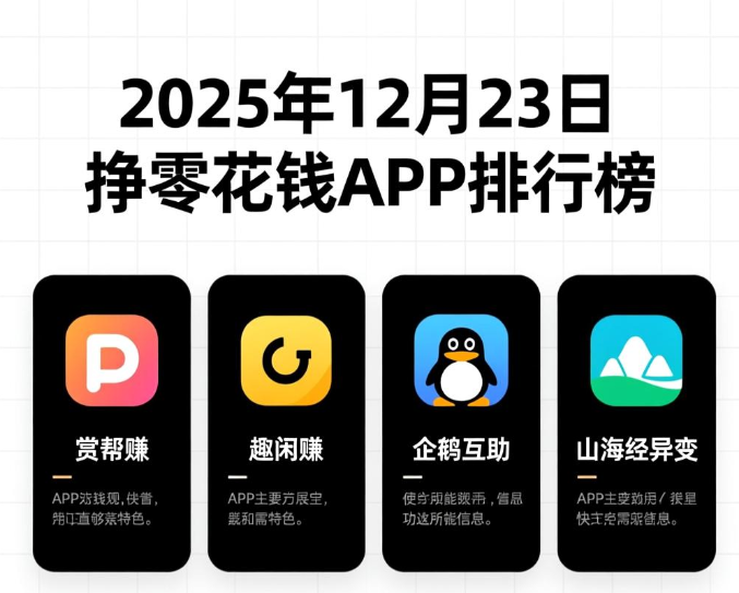 赚零花钱的正规软件有哪些？分享四款能轻松赚钱的靠谱app