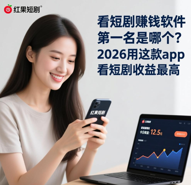 看短剧赚钱软件第一名是哪个？2026用这款app看短剧收益最高