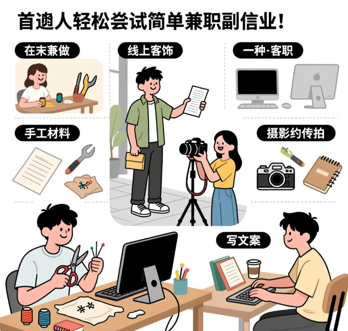 适合普通人做的25种兼职副业，这些兼职工作都很不错