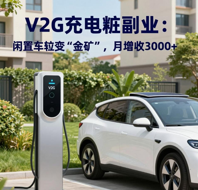 V2G充电桩副业：闲置车位变“金矿”，月增收3000+