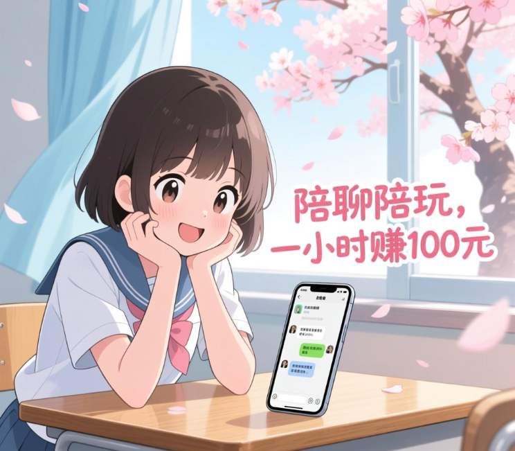 二次元陪伴师：陪聊陪玩，一小时赚100元