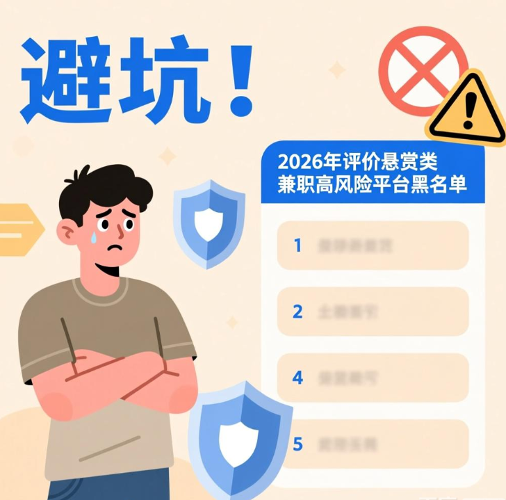 避坑!2026年评价悬赏类兼职的高风险平台黑名单 避坑!2026年评价悬赏类兼职的高风险平台黑名单