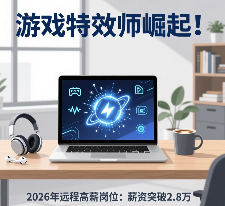 游戏特效师崛起!2026年远程高薪岗位:薪资突破2.8万 游戏特效师崛起!2026年远程高薪岗位:薪资突破2.8万