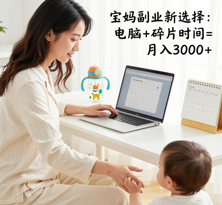 宝妈副业新选择:电脑+碎片时间=月入3000+ 宝妈副业新选择:电脑+碎片时间=月入3000+