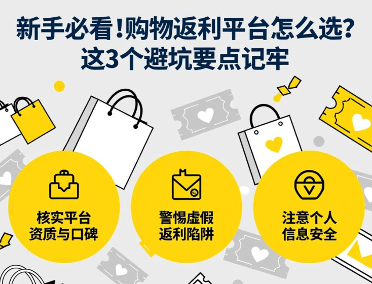 新手必看！购物返利平台怎么选？这3个避坑要点记牢