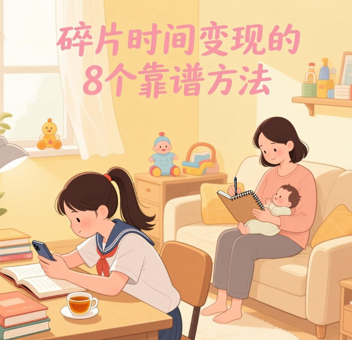 专为学生党宝妈设计！碎片时间变现的8个靠谱方法