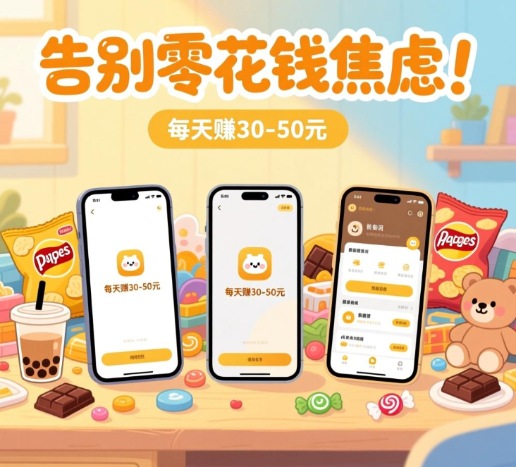 告别零花钱焦虑！这几款软件每天轻松赚30-50元