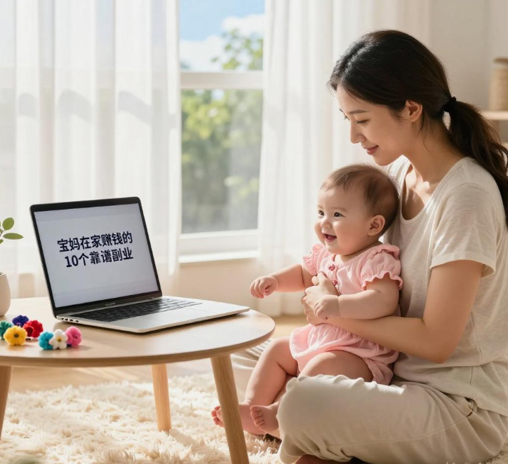 宝妈在家赚钱的10个靠谱副业，带娃赚钱两不误