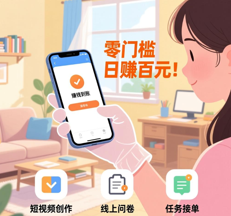 零门槛日赚百元！亲测靠谱的3个手机副业