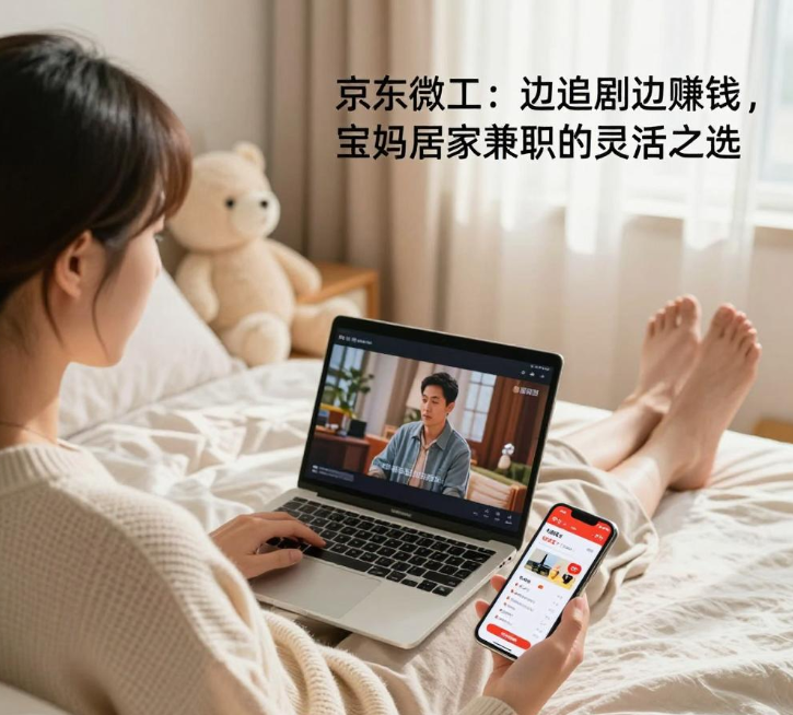 京东微工：边追剧边赚钱，宝妈居家兼职的灵活之选
