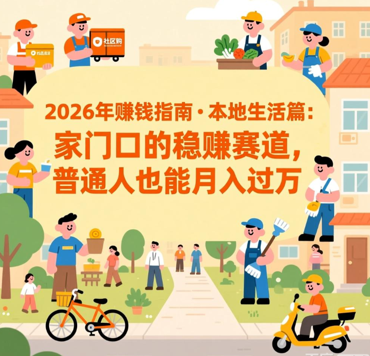 2026年赚钱指南・本地生活篇：家门口的稳赚赛道，普通人也能月入过万