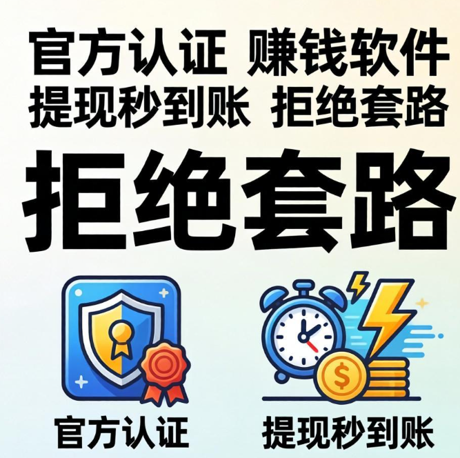 拒绝套路!官方认证赚钱软件,提现秒到账 拒绝套路!官方认证赚钱软件,提现秒到账