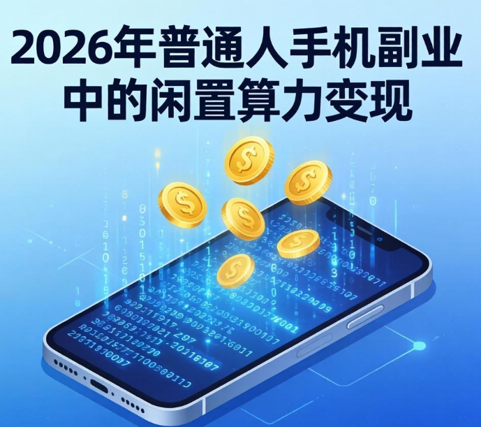 2026年普通人手机副业：闲置算力变现，躺着赚零花钱