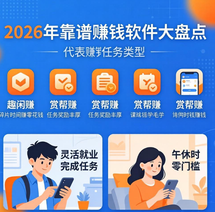 副业增收新选择：2026年热门赚钱软件大盘点，碎片时间变现指南