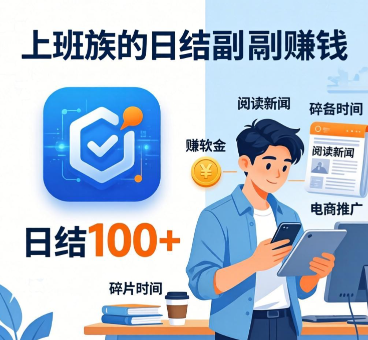 2026年适合上班族的赚钱软件：日结100+，不影响主业的副业神器