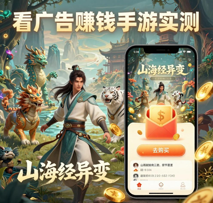 手游搬砖赚钱指南：零成本日赚几十元，首选这款山海经异变