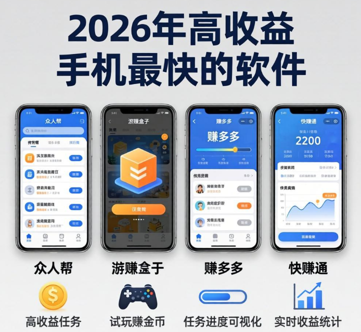 手机挣钱最快的软件有哪些？这四个平台亲测提现秒到