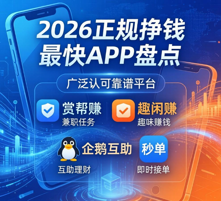 告别低效兼职！正规挣钱最快APPTop8，一单一结、提现无门槛