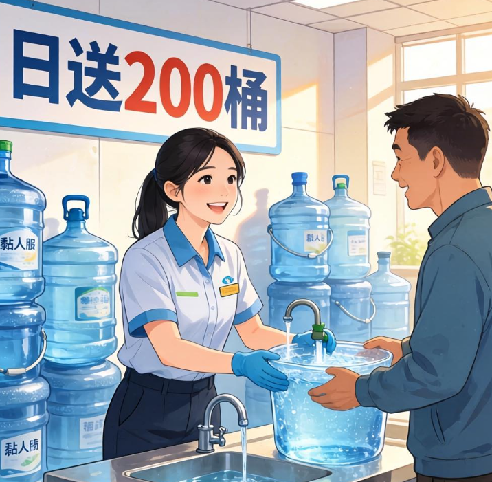 不起眼的换水站：靠“黏人服务”，日送200桶月赚3万