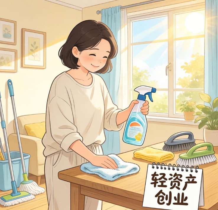 抓住社区经济红利！家政保洁轻资产模式，宝妈兼职也能月赚5000+