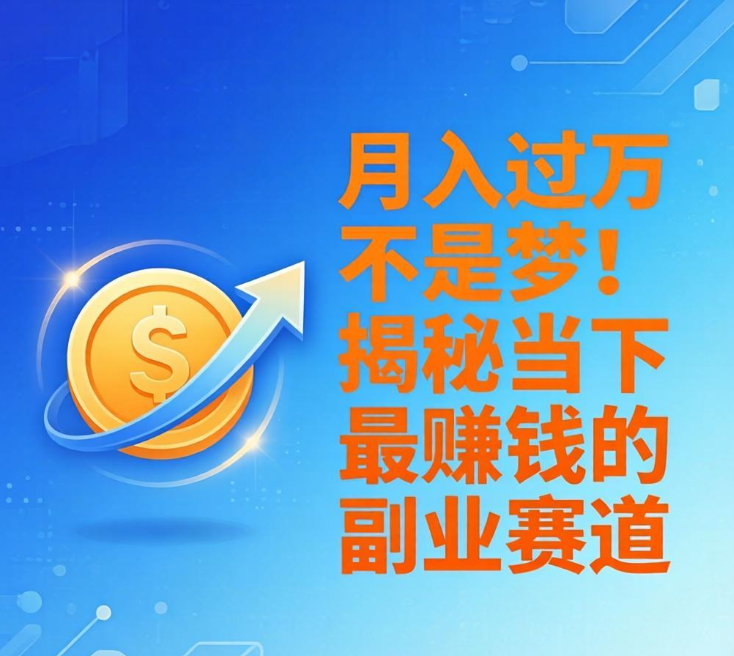 月入过万不是梦！揭秘当下最赚钱的副业赛道