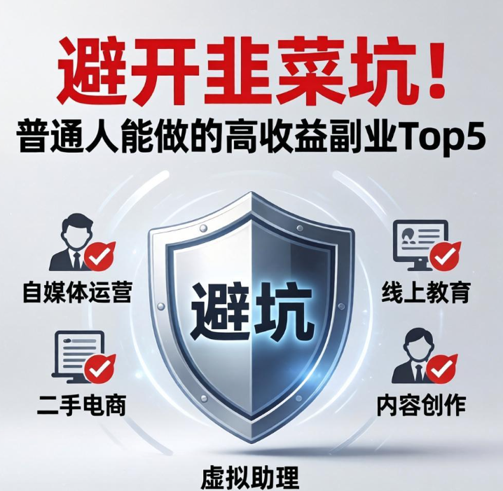避开韭菜坑！普通人能做的高收益副业 Top5