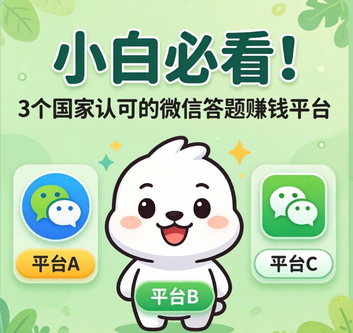 小白必看!3个国家认可的微信答题赚钱平台 小白必看!3个国家认可的微信答题赚钱平台