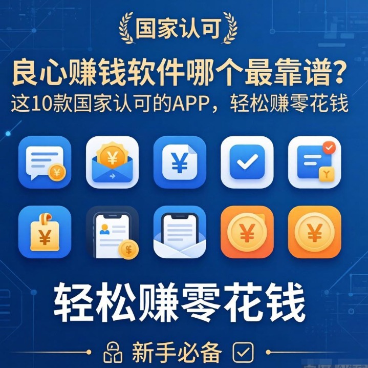 良心赚钱软件哪个最靠谱？这10款国家认可的APP，轻松赚零花钱