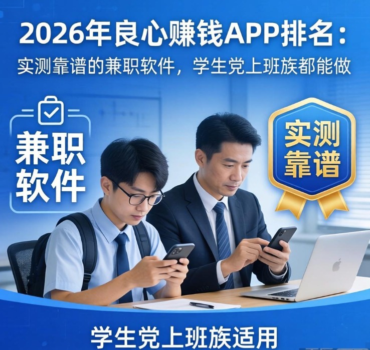 2026年良心赚钱APP排名:实测靠谱的兼职软件,学生党上班族都能做 2026年良心赚钱APP排名:实测靠谱的兼职软件,学生党上班族都能做
