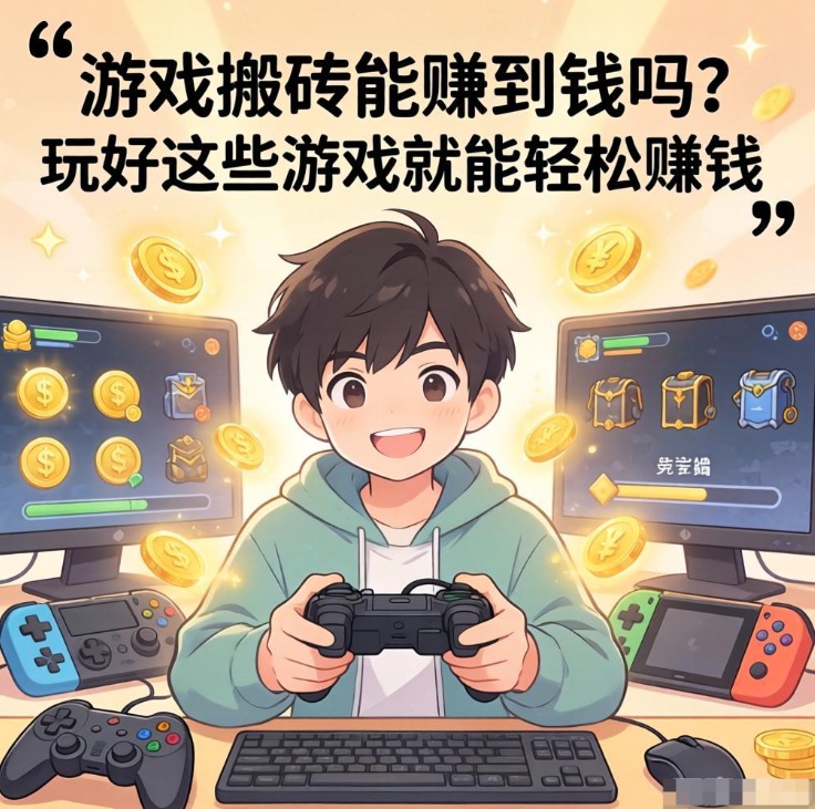 游戏搬砖能赚到钱吗？玩好这些游戏就能轻松赚钱