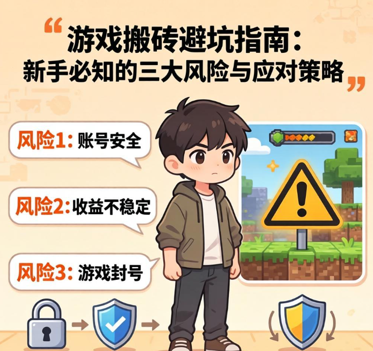 游戏搬砖避坑指南:新手必知的三大风险与应对策略 游戏搬砖避坑指南:新手必知的三大风险与应对策略