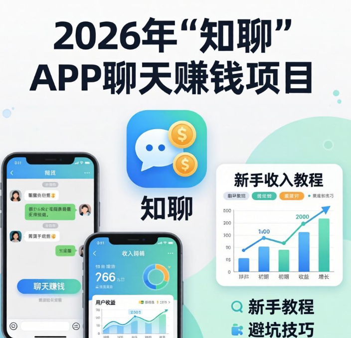 知聊app真的能赚钱吗？2026实测聊天赚钱，新手收入明细曝光