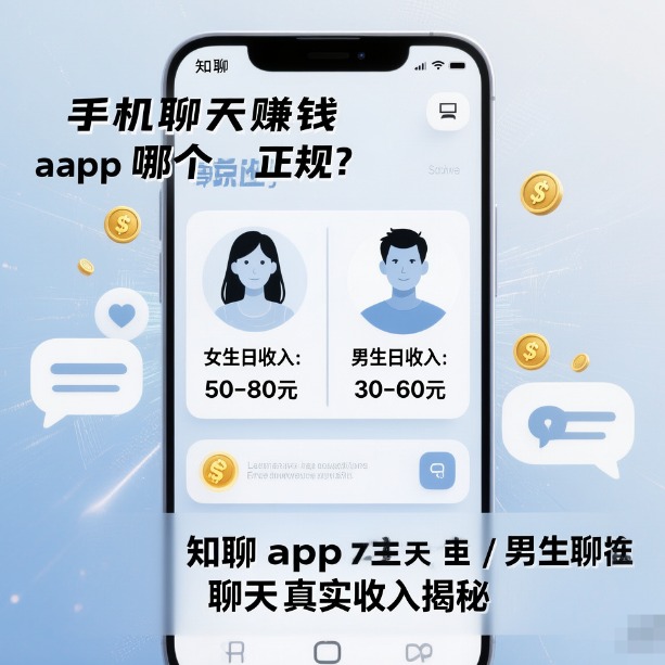 手机聊天赚钱 app 哪个正规？知聊 app 女生 / 男生聊天真实收入揭秘