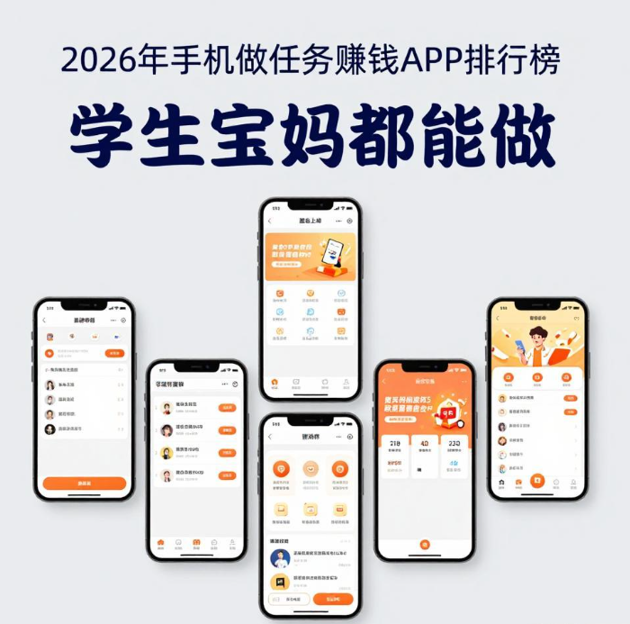 手机做任务赚钱 APP 排行 2026，靠谱提现快，学生宝妈都能做