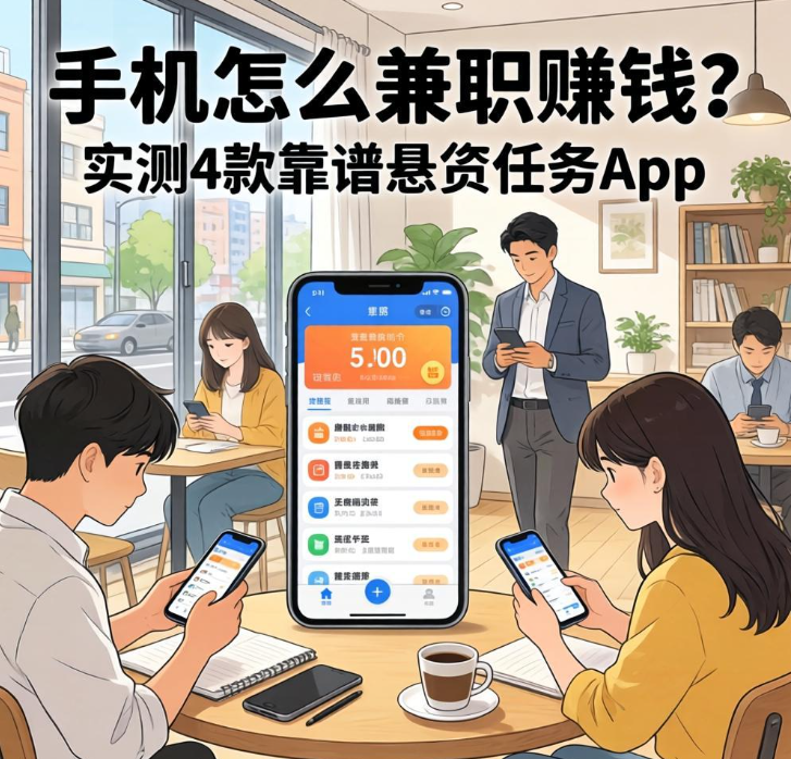 手机怎么兼职赚钱?实测4款靠谱悬赏任务App 手机怎么兼职赚钱?实测4款靠谱悬赏任务App