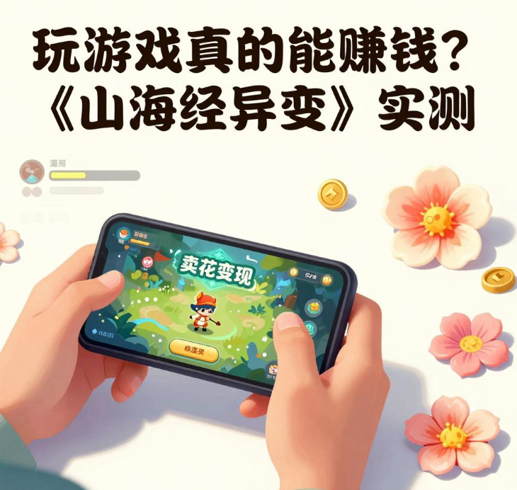 玩游戏真的能赚钱？《山海经异变》实测：挂机合成，卖花变现