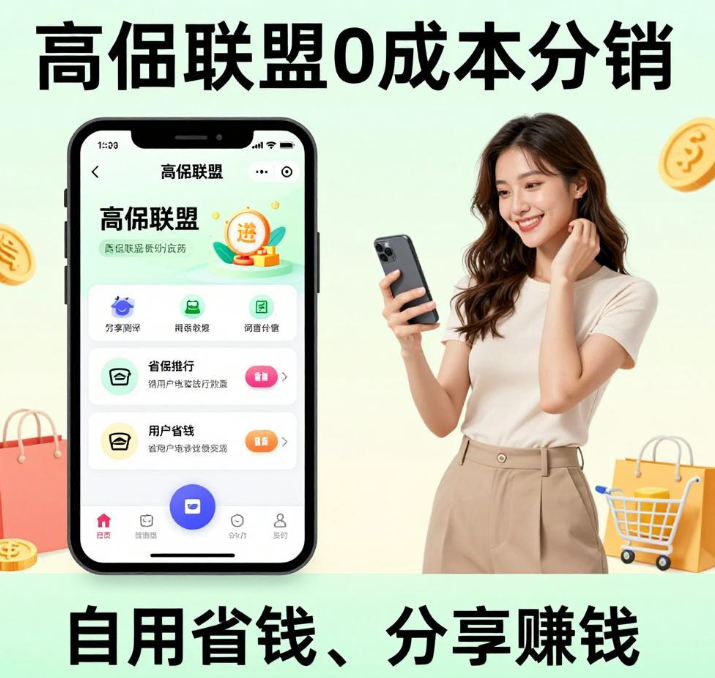 高佣联盟，0 成本分销，自用省钱、分享赚钱