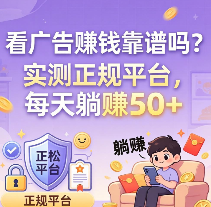 手机刷视频看广告赚钱,一天 30–80 元,真实可提现 手机刷视频看广告赚钱,一天 30–80 元,真实可提现