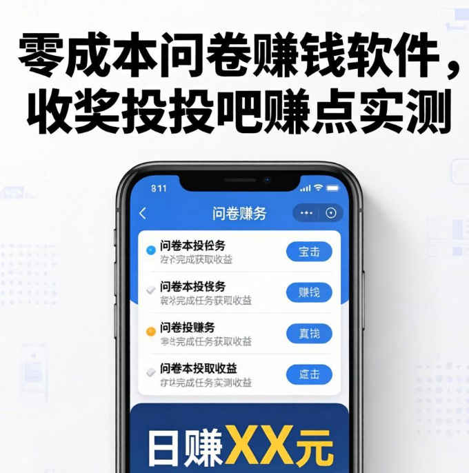 零成本问卷赚钱软件,收奖网投吧赚点实测 零成本问卷赚钱软件,收奖网投吧赚点实测