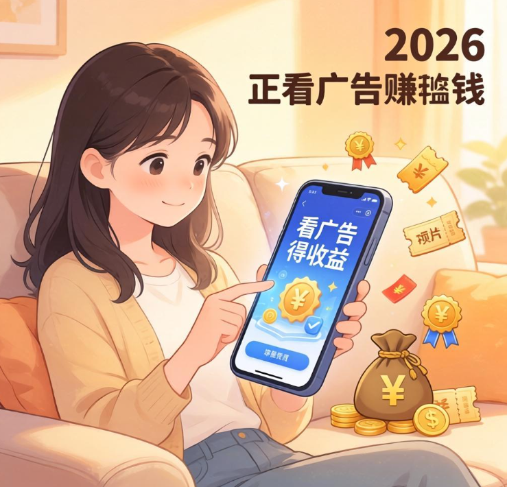 2026看广告赚钱正规平台实测，零门槛无脑刷，碎片时间稳赚零花钱
