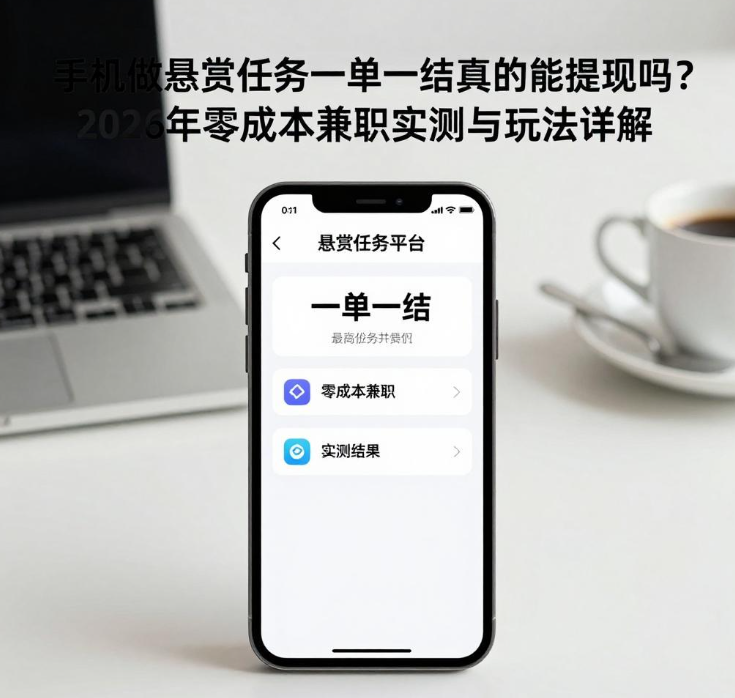 手机做悬赏任务一单一结真的能提现吗？2026年零成本兼职实测与玩法详解