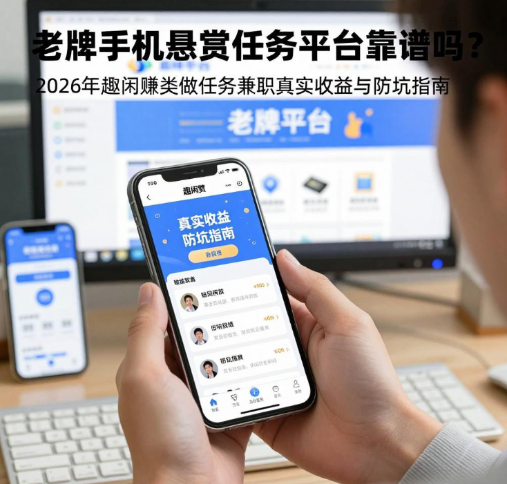 老牌手机悬赏任务平台靠谱吗?2026年趣闲赚类做任务兼职真实收益与防坑指南 老牌手机悬赏任务平台靠谱吗?2026年趣闲赚类做任务兼职真实收益与防坑指南