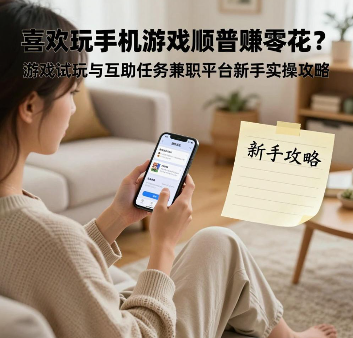 喜欢玩手机游戏顺带赚零花?游戏试玩与互助任务兼职平台新手实操攻略 喜欢玩手机游戏顺带赚零花?游戏试玩与互助任务兼职平台新手实操攻略