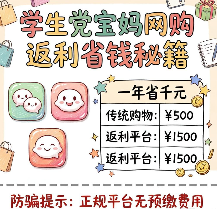 学生党宝妈网购如何领券返利省钱？这几个返利APP一年能省上千元